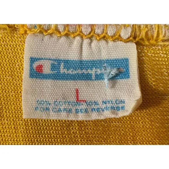 Champion Iowa State Jersey size L color yellow red 1970's Vintage - Picture 2 of 9